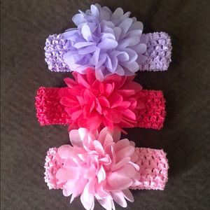 Set of 3 Baby Girl Headbands *NWOT*